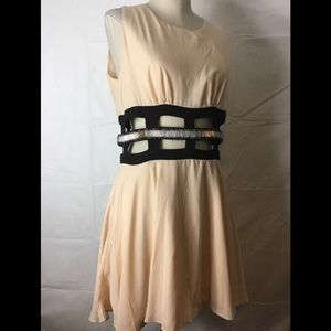 English rose sleeveless midi dress size large